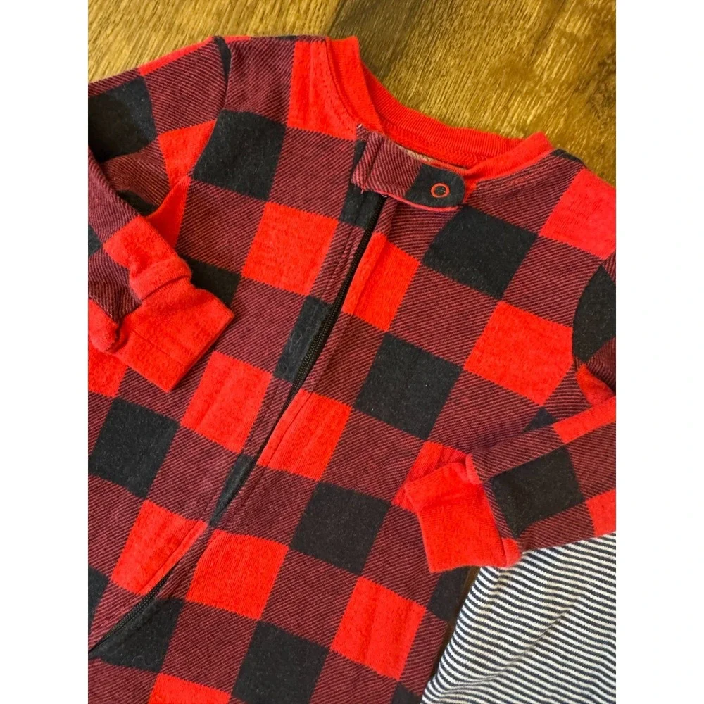 Baby Boy 3/6 Months Footies Sleepers Pajamas Rompers Sleep N‎ Play Clothes Lot